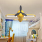 LED Chandelier Airplane Bed Lamp