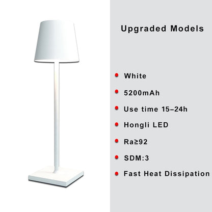 LED Rechargeable 3 Color Dimming Desk lamp