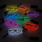 Festival Glowing Glasses With Lights Birthday Luminous LED Party Glasses Bar Club Props Fluorescent Neon Glasses Supplies