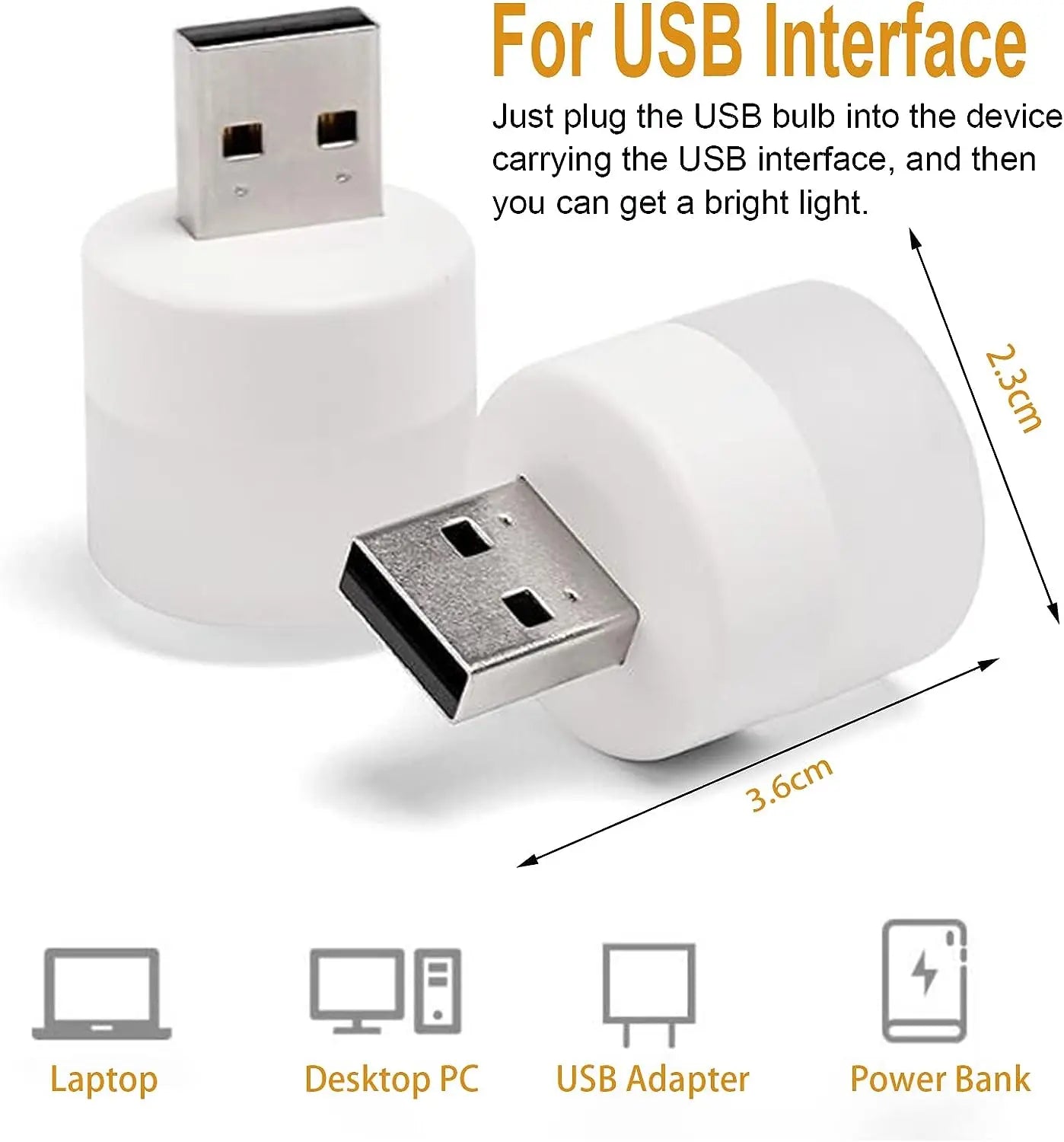 Mini USB Night Light Warm White