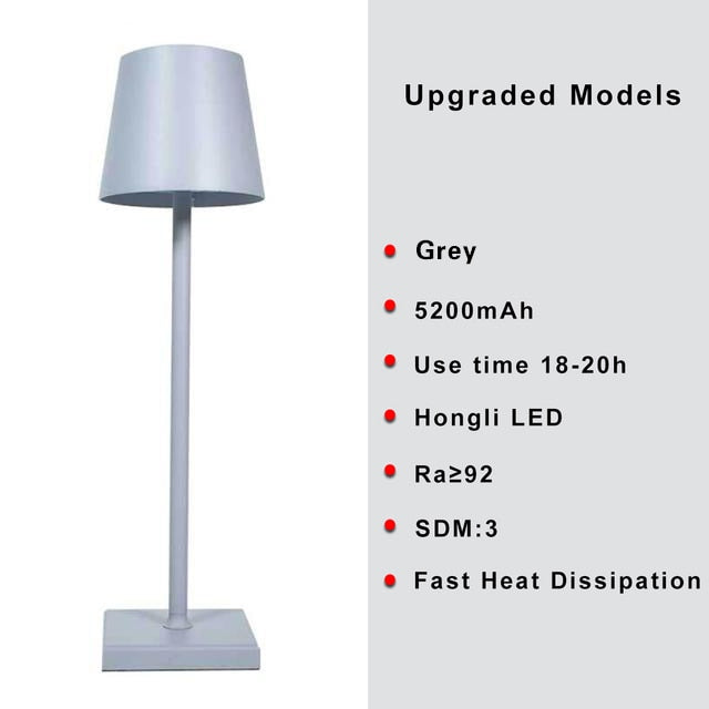 LED Rechargeable 3 Color Dimming Desk lamp