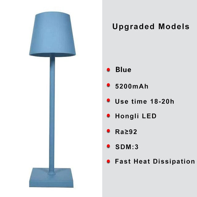 LED Rechargeable 3 Color Dimming Desk lamp